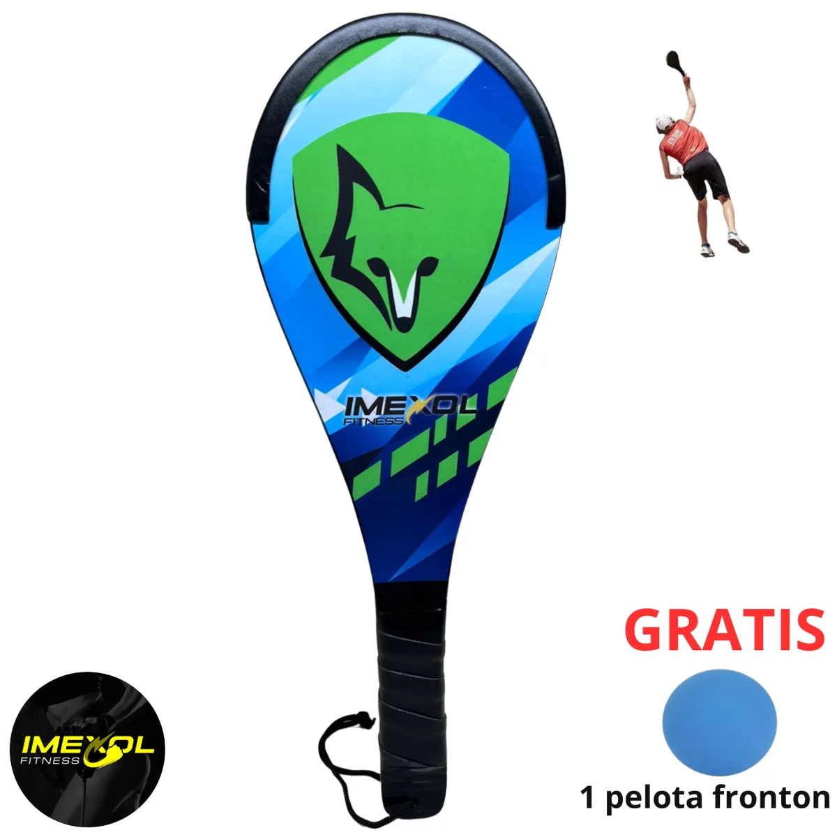 GENERICO - FRONTON LIVIANA (1raqueta)  + 1 pelota king fronton GRATIS