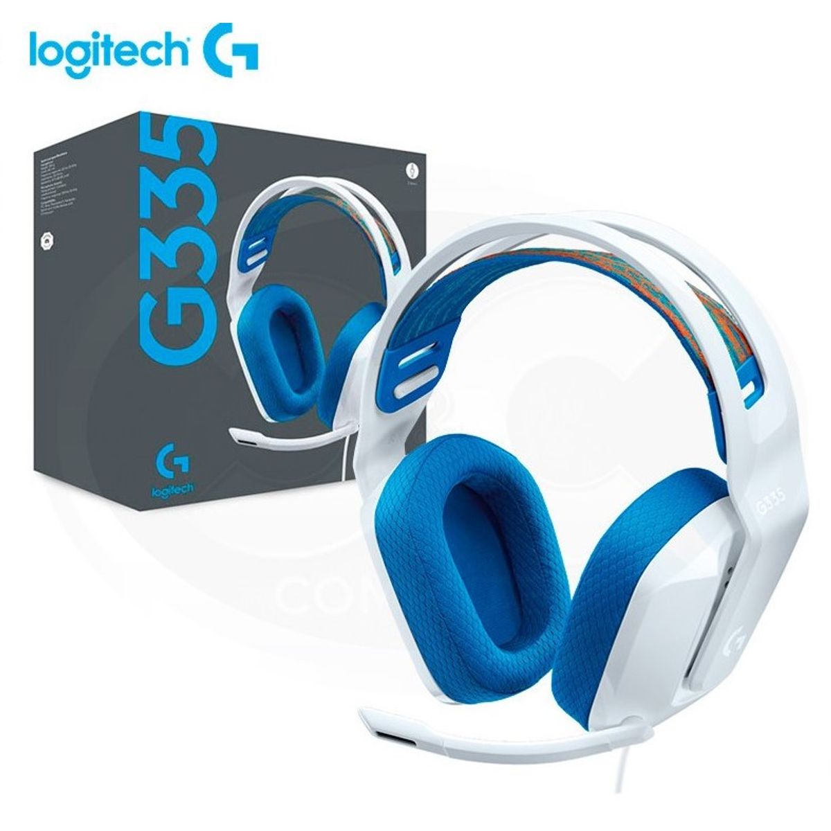 LOGITECH - Audífono Logitech G335- Blanco