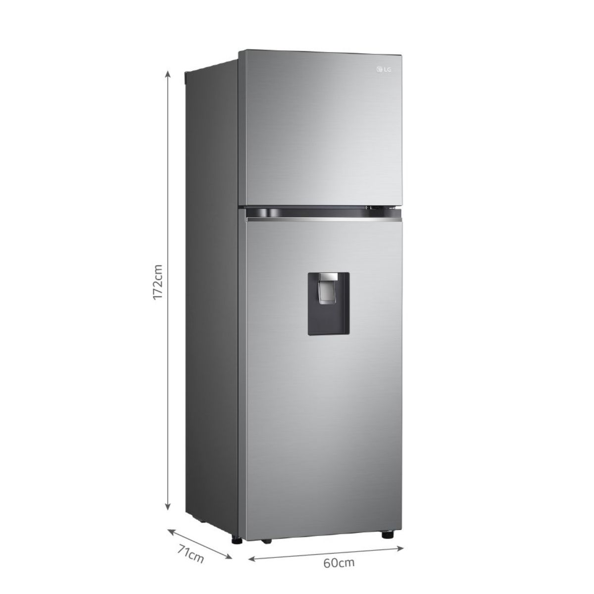 LG - REFRIGERADORA LG - GT33WPP  334L PLATEADA