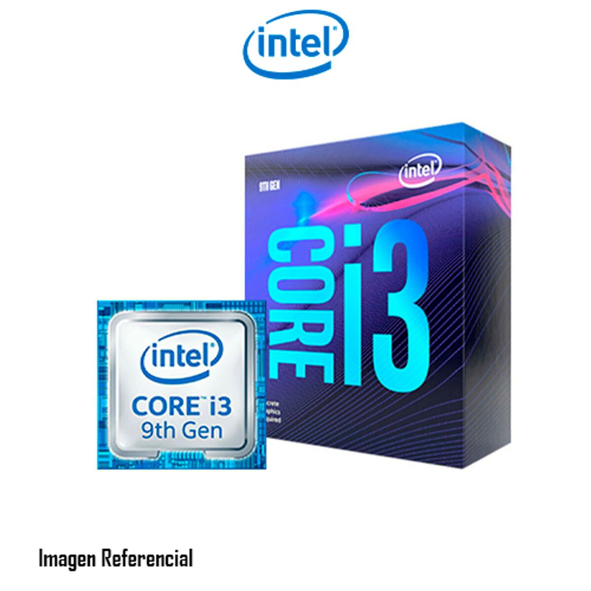 INTEL - PROCESADOR INTEL CORE I3-9100 3.60 A 4.2 GHZ 6 MB P/N: BX80684I39100