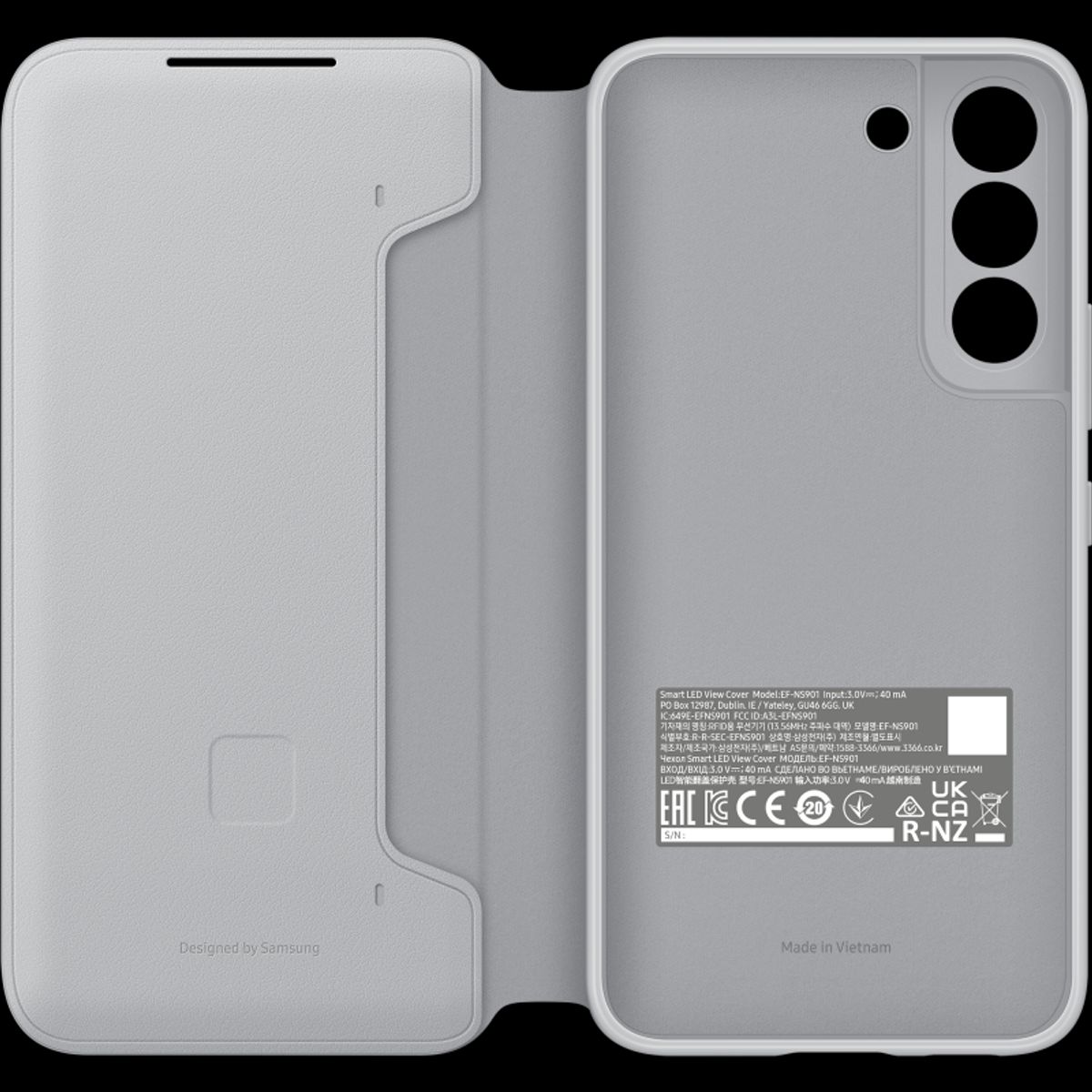 SAMSUNG - Case Samsung Para Galaxy S22 Gray Led View