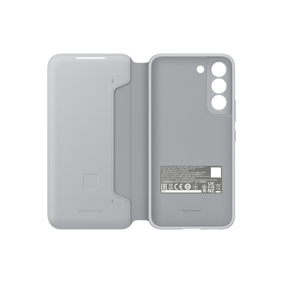 SAMSUNG - Case Samsung Para Galaxy S22 Gray Led View
