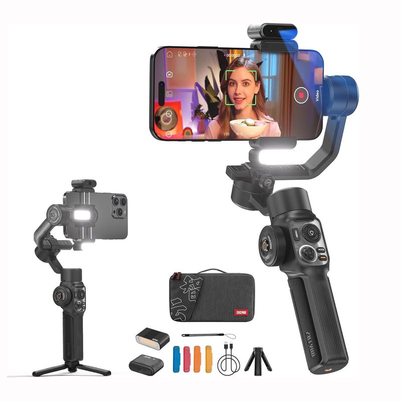 ZHIYUN - Estabilizador Zhiyun Smooth 5s AI PRO para Smartphones Android  iOS
