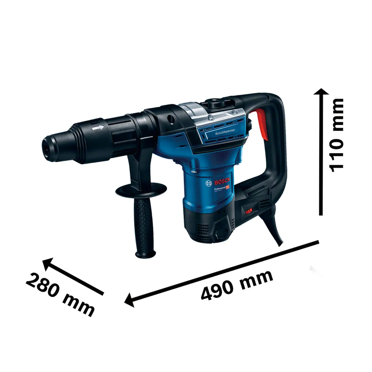 BOSCH - Rotomartillo Martillo Bosch Gbh 5-40D 1100w 8.5 Jouls Indus.