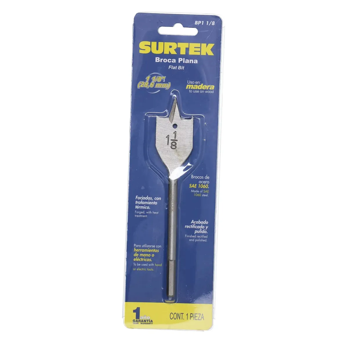 SURTEK - BROCA PARA MADERA TIPO MANITA  1-1/8"   SURTEK - SURTBP1 1/8