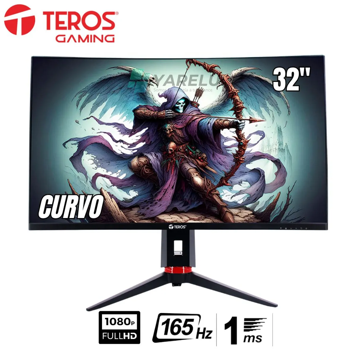 TEROS - Monitor curvo Teros TE-3215G 32 VA 165hz Full HD HDMIDP PIVOT