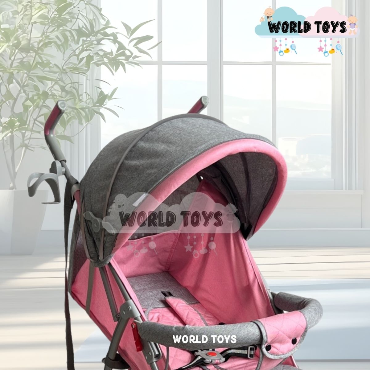 BABY - Coche Bastón «MAINSON» Dark Pink