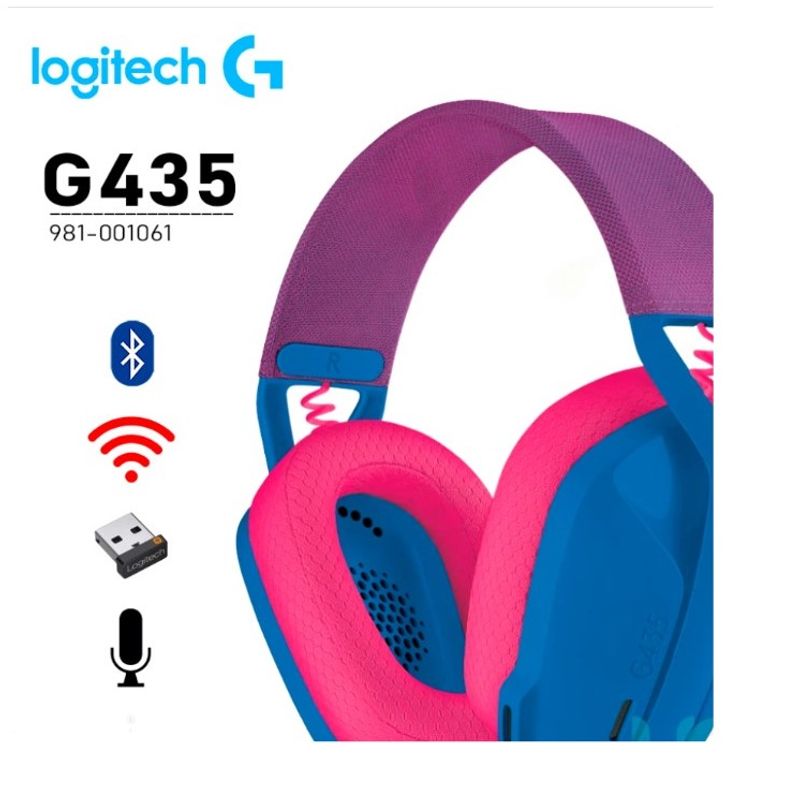 LOGITECH - Audífono Logitech G435 Bluetooth- Blue