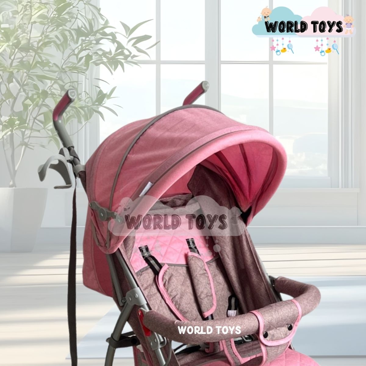 BABY - Coche Bastón «MAINSON» Pink