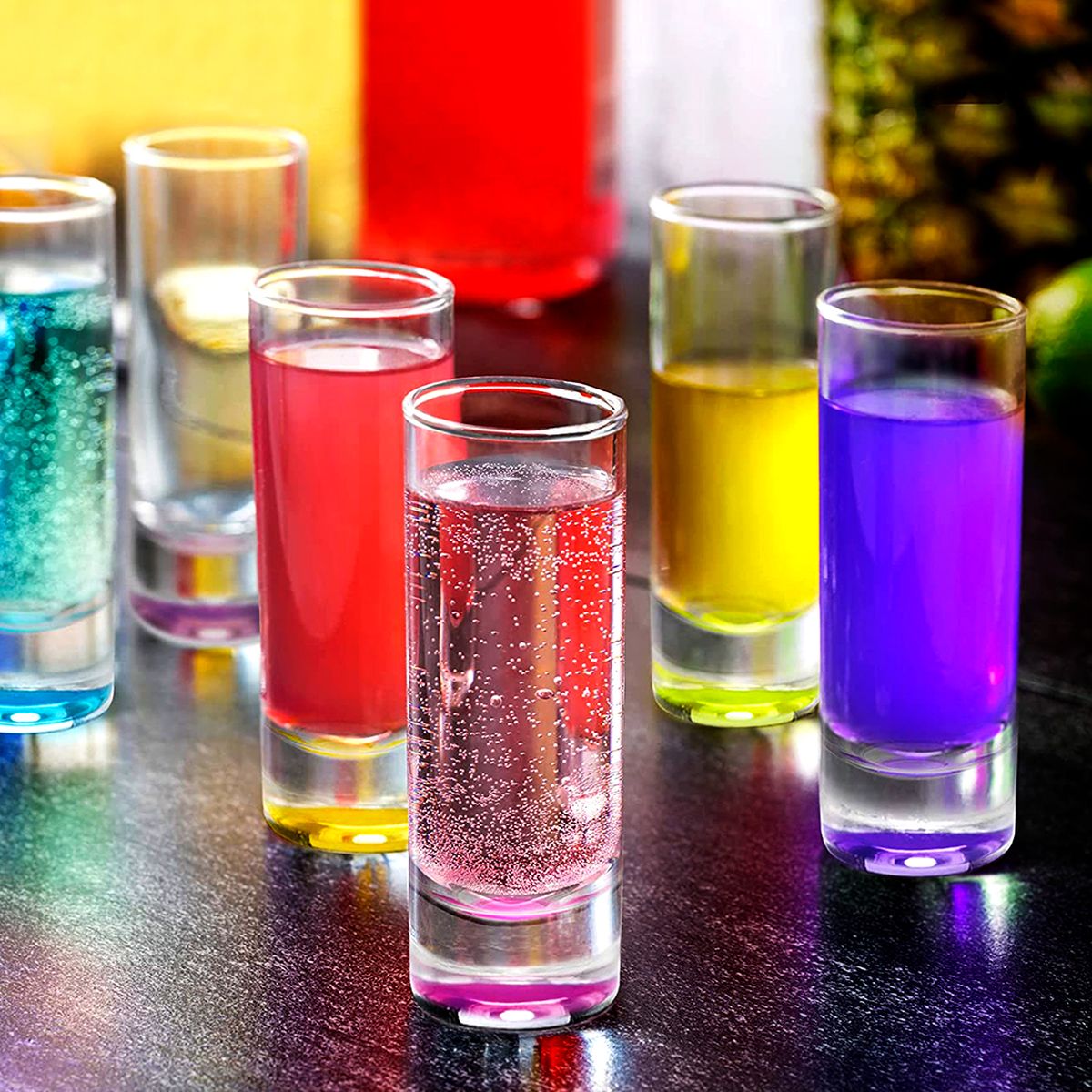 LIBBEY - Juego de Tequileros Doble Fondo Atomizado 6 Piezas 59 ml