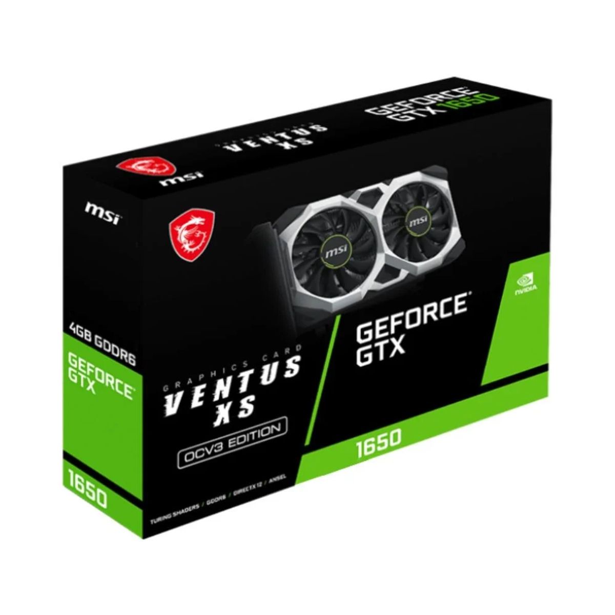 MSI - TARJETA DE VIDEO MSI GEFORCE GTX 1650 D6 VENTUS XS OCV3