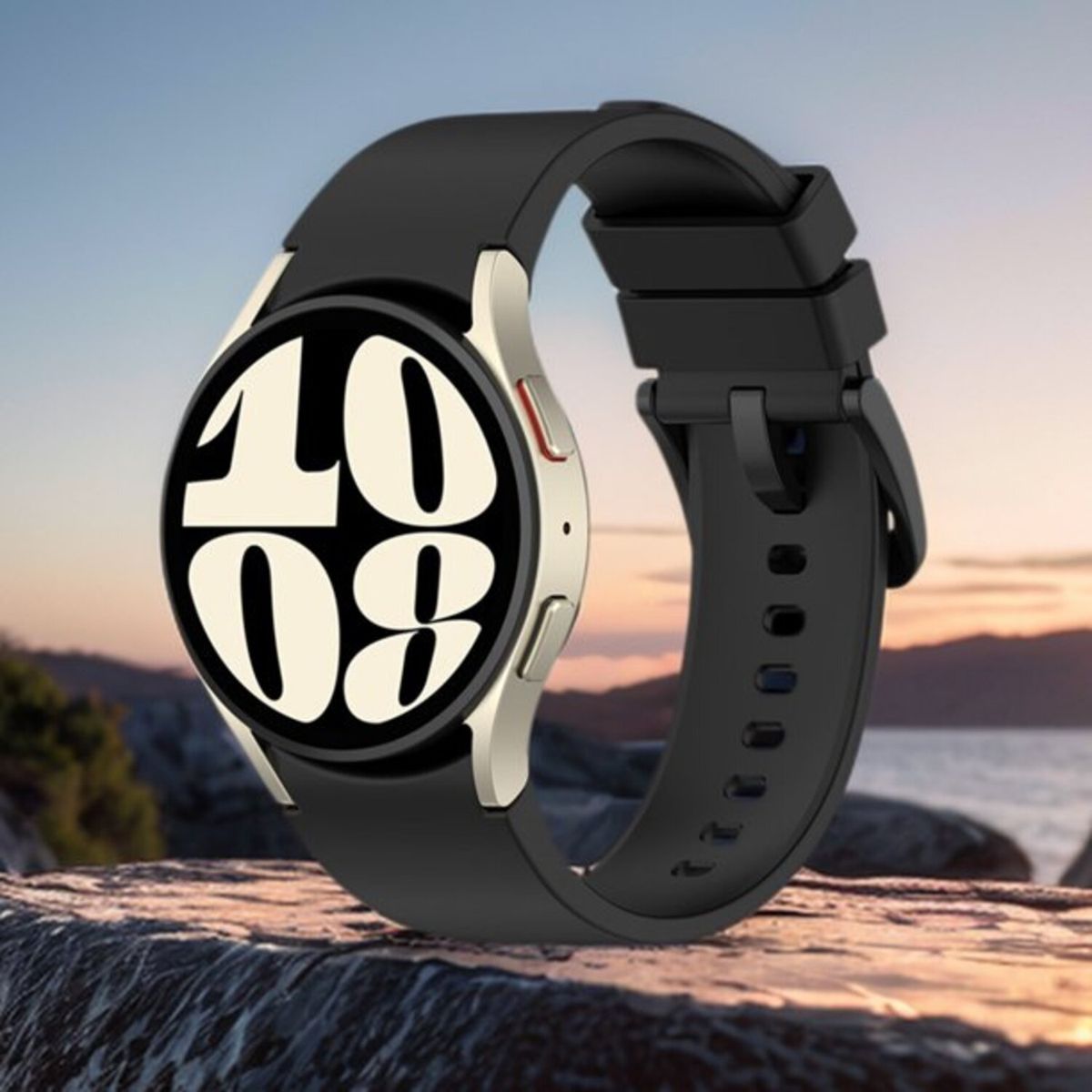 GENERICO - Correa Silicona para Samsung Watch 7 - Negro