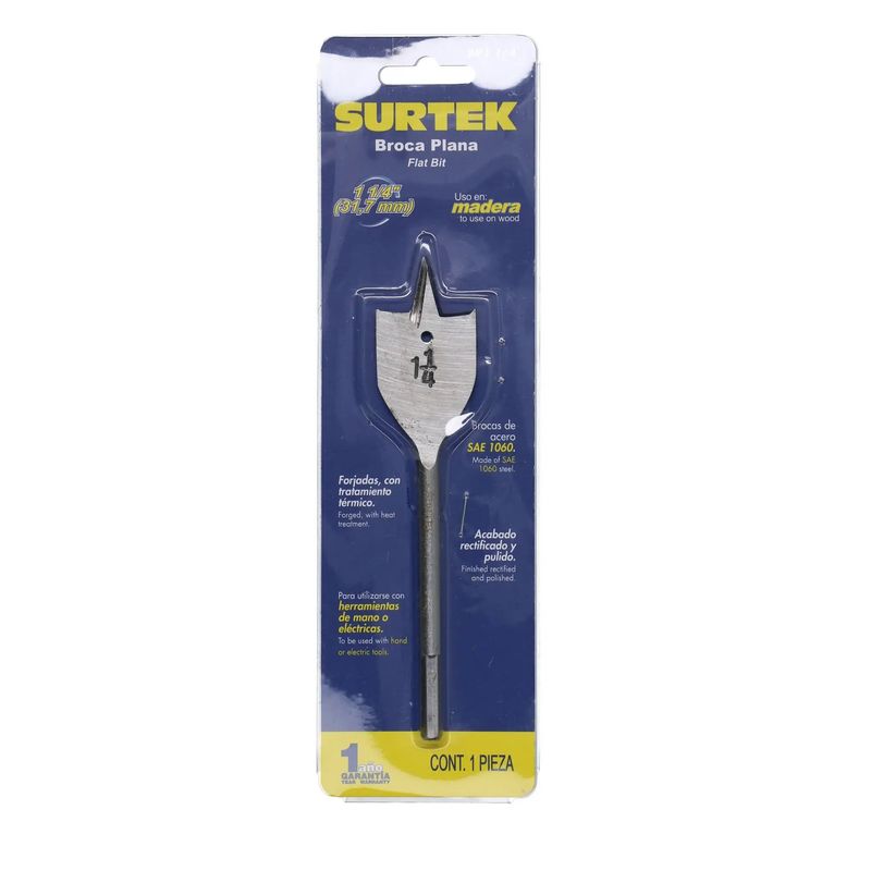 SURTEK - BROCA PARA MADERA TIPO MANITA  1-1/4"  SURTEK - SURTBP1 1/4
