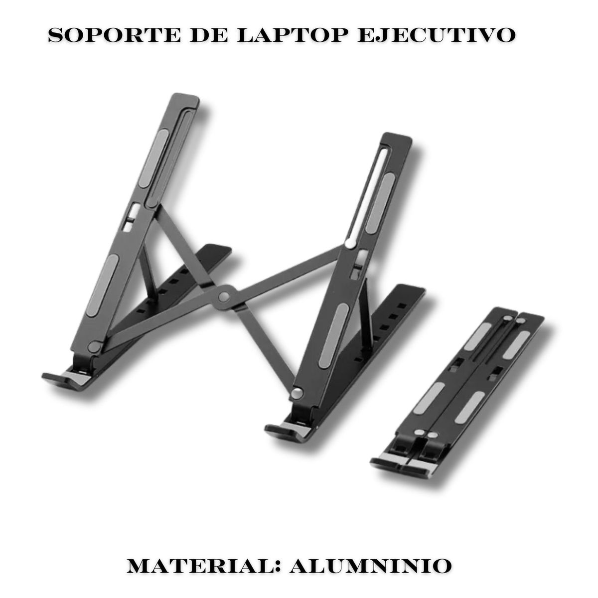 GENERICO - Soporte Aluminio Plegable Laptop Premium Portatil Multifuncion