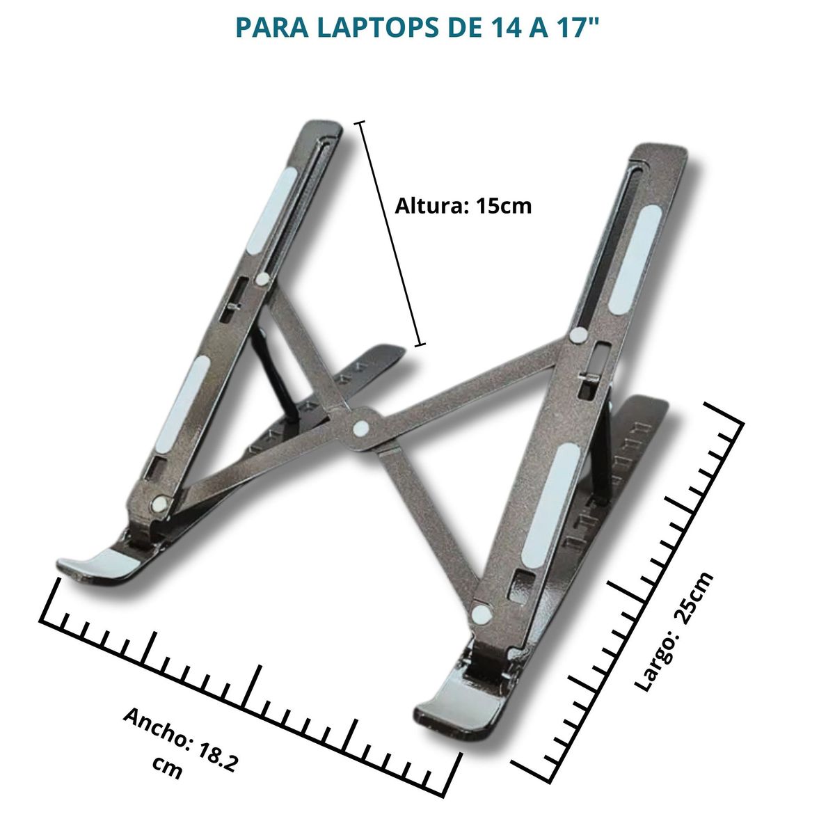 GENERICO - Soporte Aluminio Plegable Laptop Premium Portatil Multifuncion