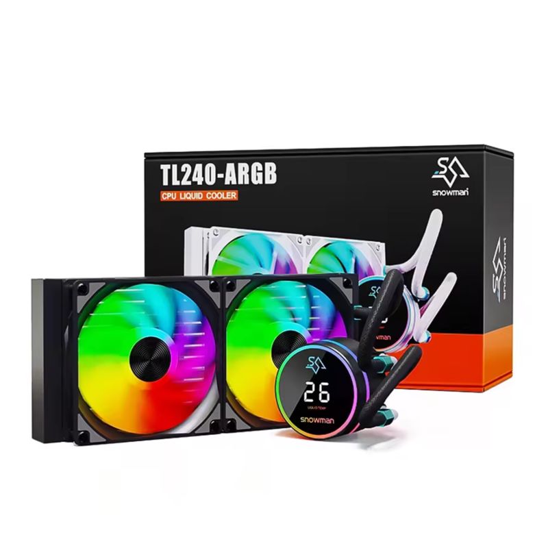 SNOWMAN - Sistema de enfriamiento Líquido para CPU TL 240MM BLACK