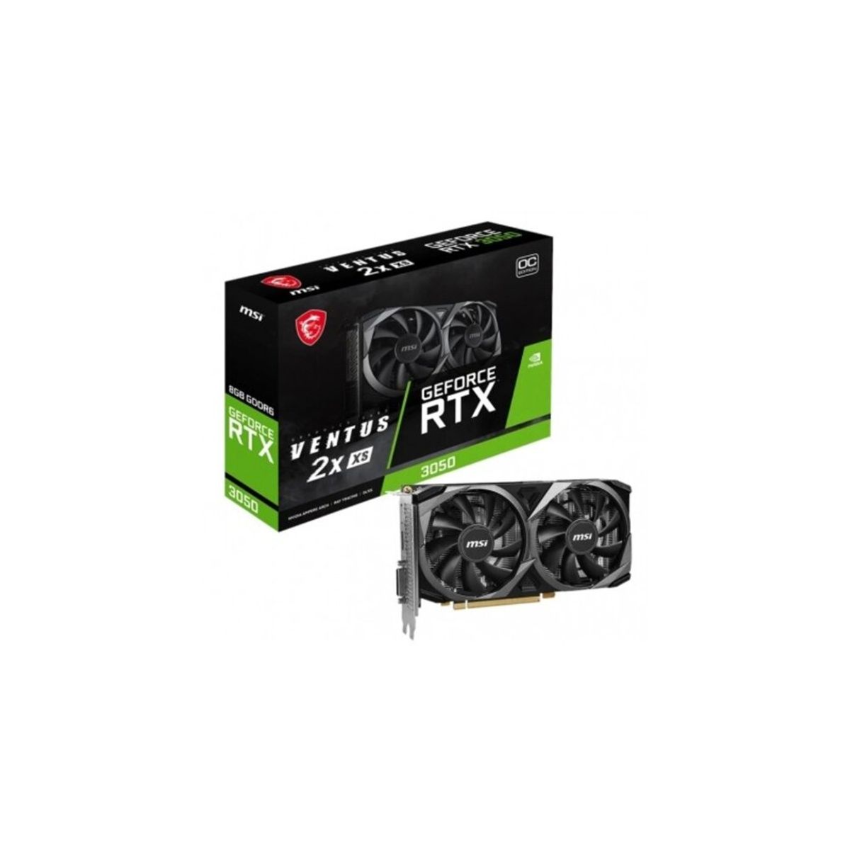 MSI - TARJETA DE VIDEO MSI GEFORCE RTX 3050 VENTUS 2X XS 8G OC