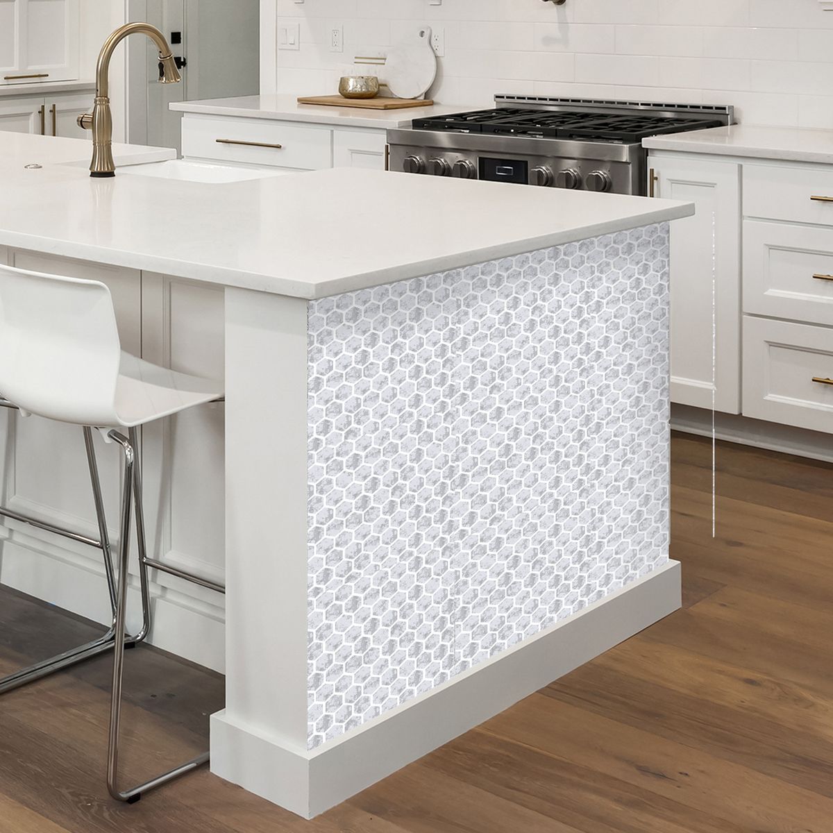 CONTACT - Láminas de Vinilo Marble Honeycomb 30.48 cm. x 30.48 cm