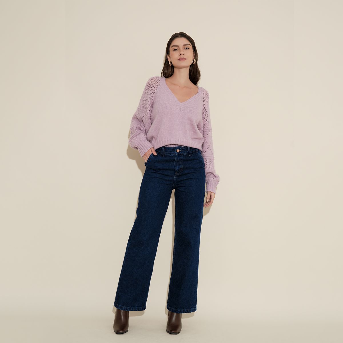 CAMILA VIALI - Camila Viali Pantalon Raven  Largo Para Mujer
