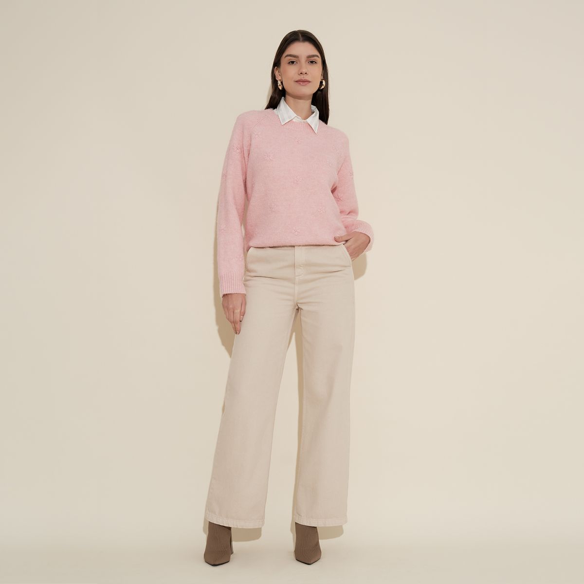 CAMILA VIALI - Camila Viali Pantalon Raven  Largo Para Mujer