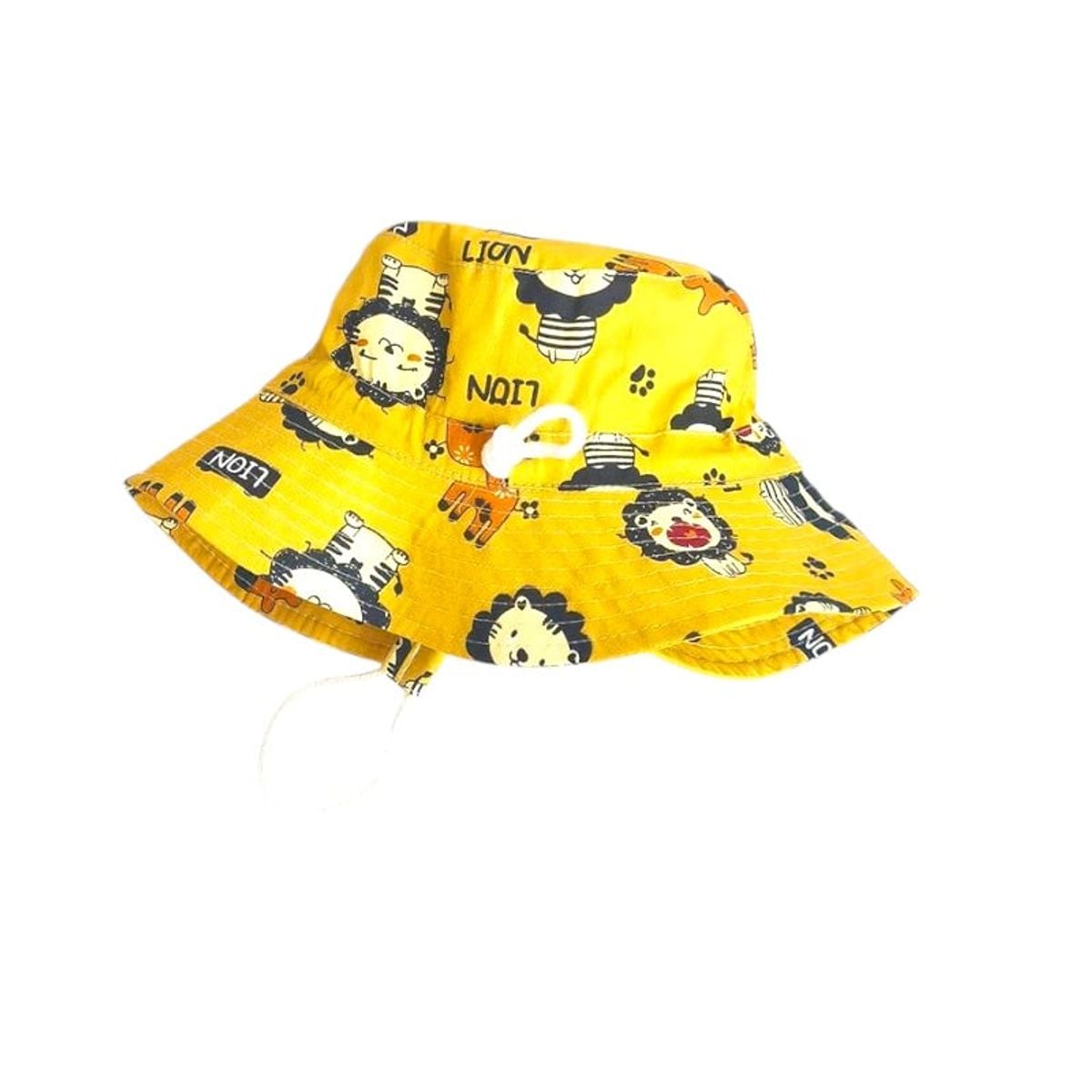 GENERICO - Sombrero Niño Doble Tela Leon Redondo Selva Safari Amarillo