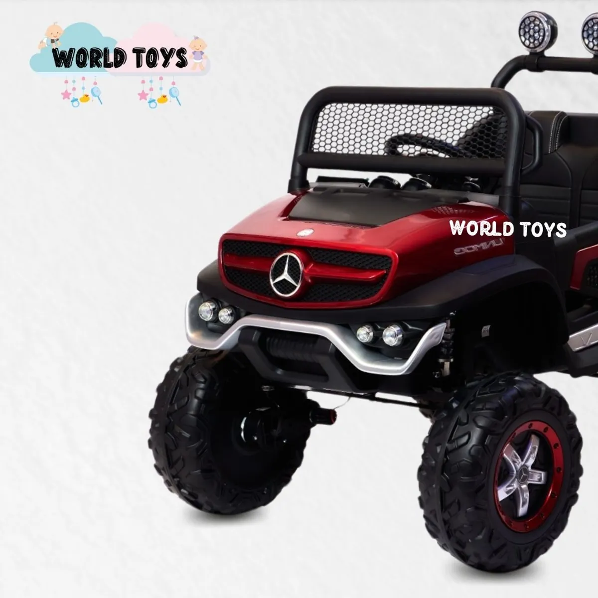 MERCEDES BENZ - Carro a Batería 4 x 4 «OBELIX» Todo Terreno Borgoña