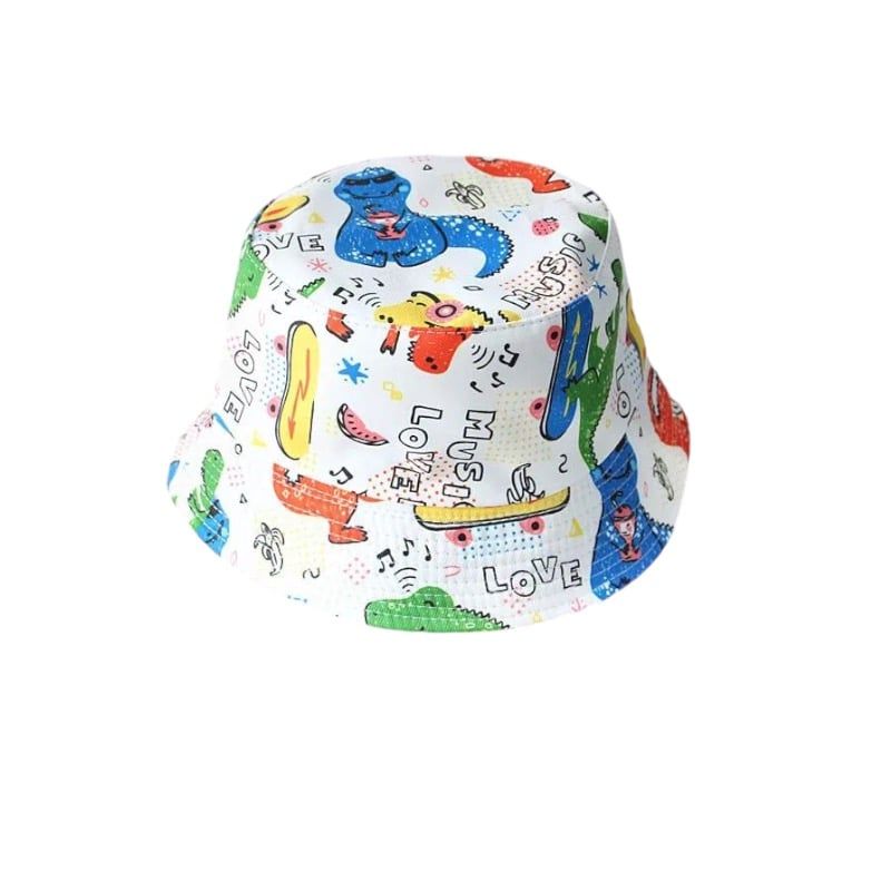 GENERICO - Sombrero Niño Dinosaurio Niña Gorro Skate Redondo Blanco