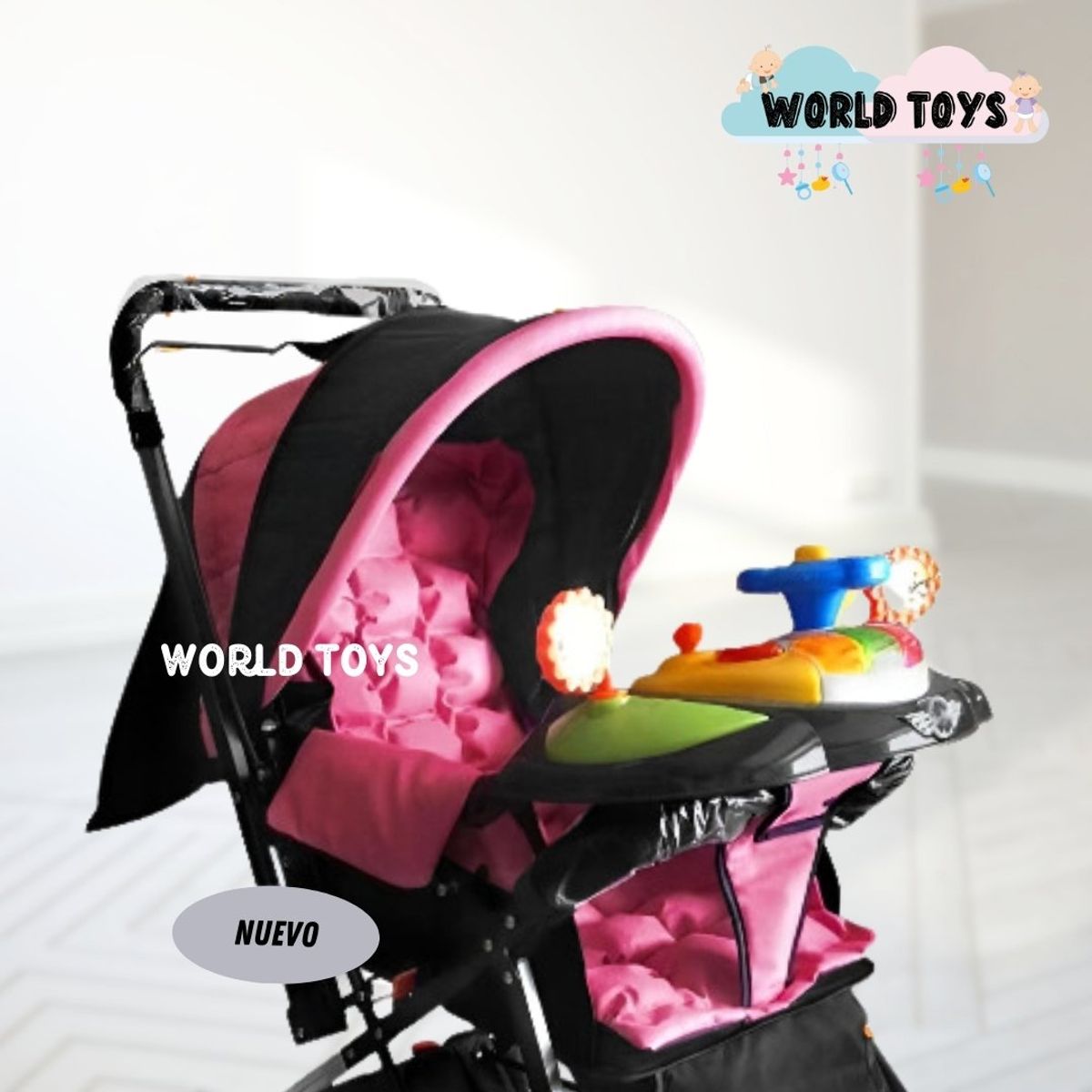 BABY - Coche Cuna de Lujo «SHABERT» Edición Limitada Dark Pink