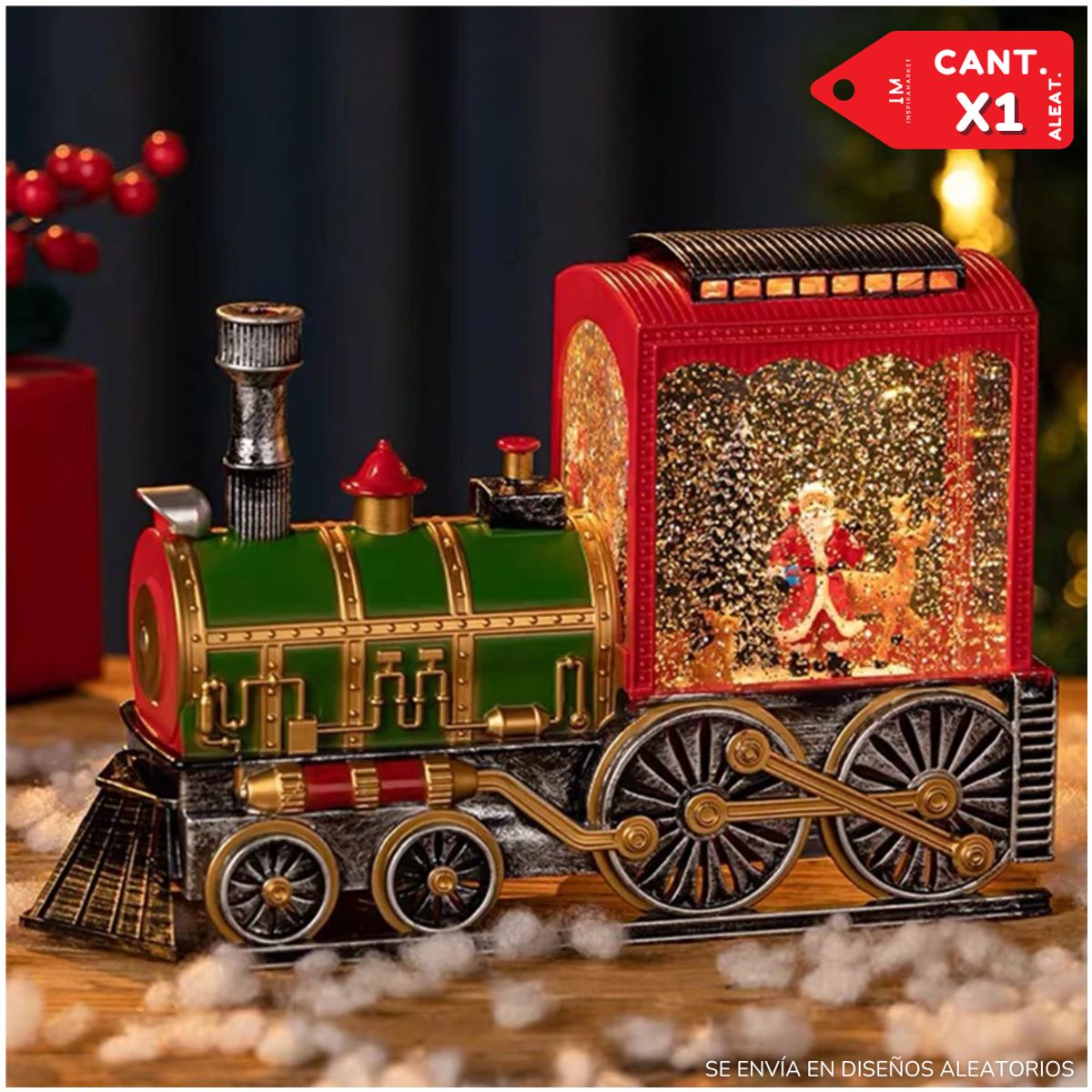 GENERICO - Lampara Adorno navideño Tren Navideño