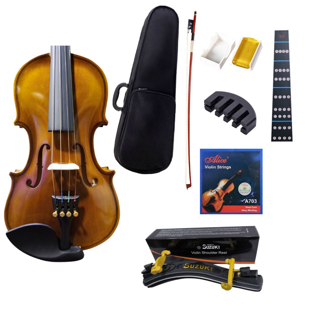 GENERICO - Combo Violín Di Luthier estudiante mate 1.2