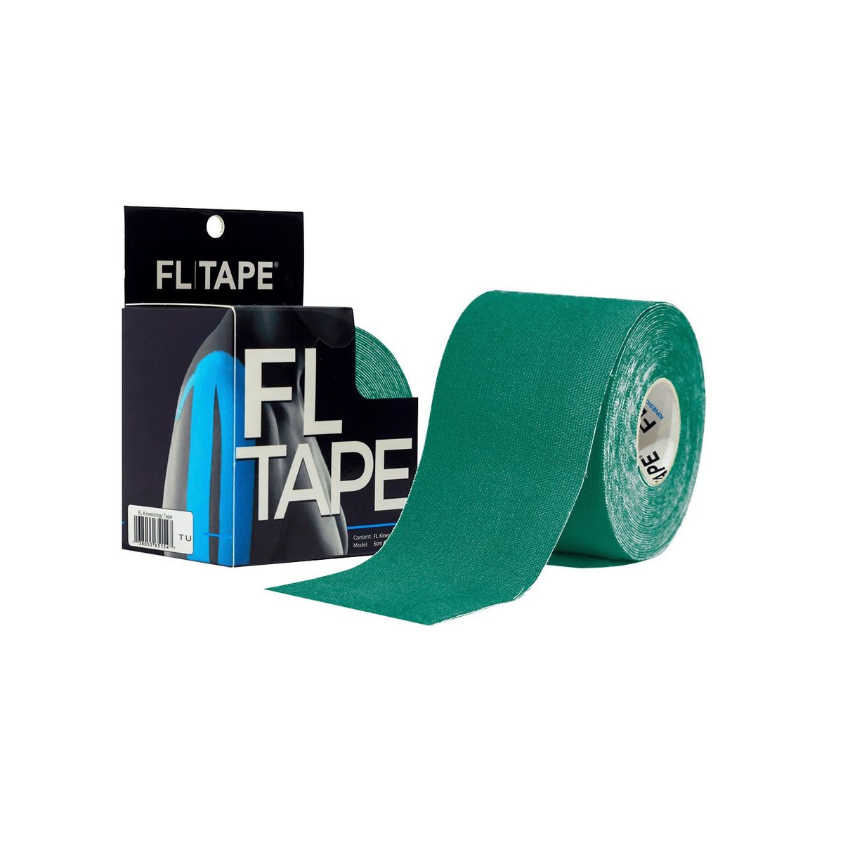 GENERICO - FL TAPE VENDA KINESIOLOGICA UNISEX ENTRENAR 5CM X 5M VERDE