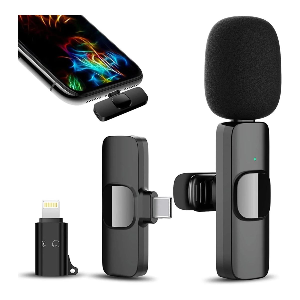 OEM - Micrófono 2 en 1, enchufe tipo C y IPHONE