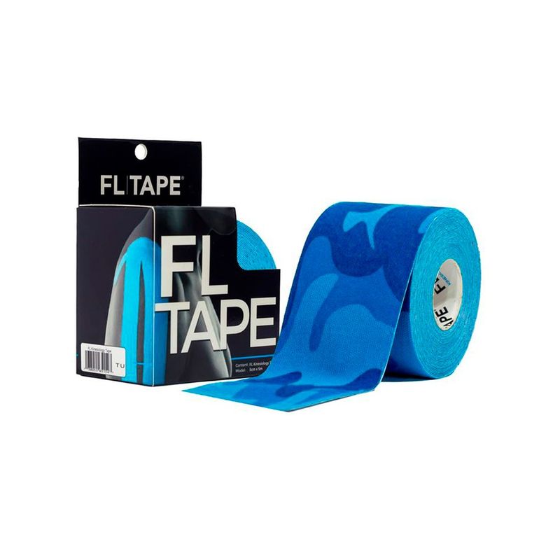 GENERICO - FL TAPE VENDA KINESIOLOGICA UNISEX ENTRENAR 5CM X 5M AZUL