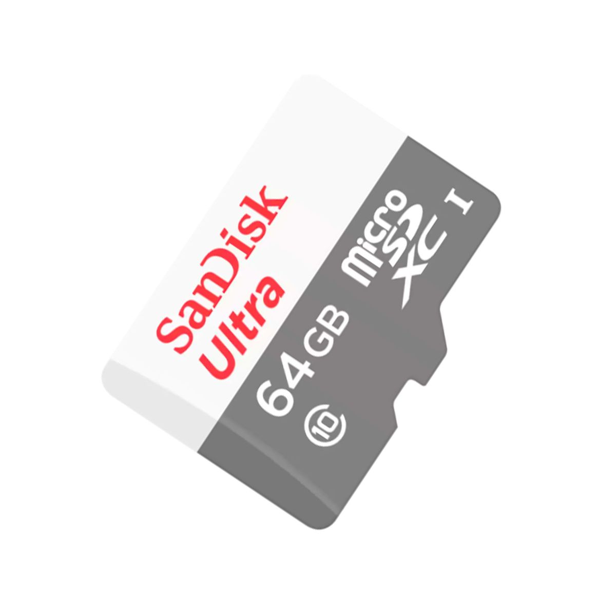 SANDISK - MEMORIA MICROSDHC SANDISK 64GB/ADAPTADOR SD P/N: SDSQUNR-064G-GN3MA