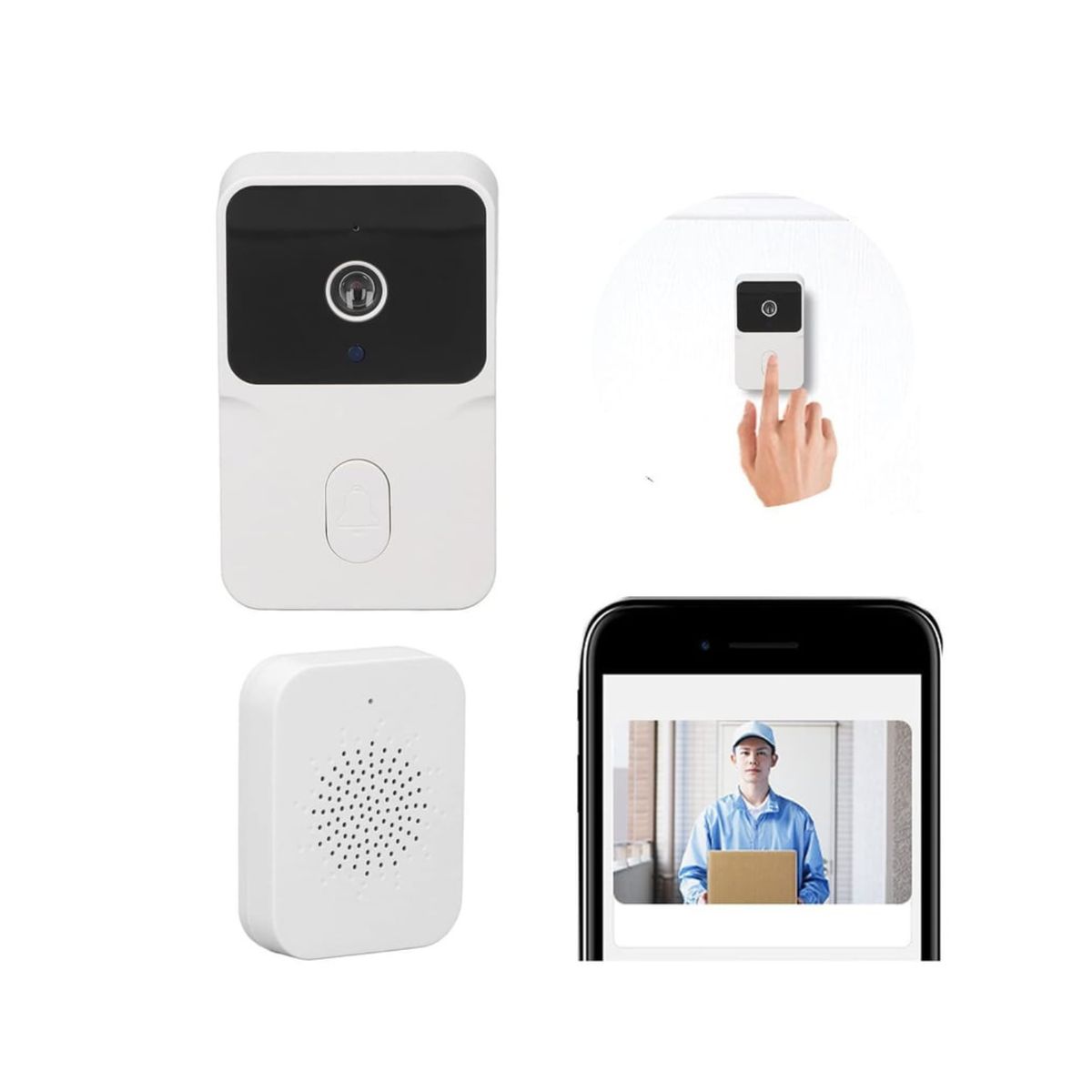 ROSH - TIMBRE Inalámbrico Inteligente WIFI con Cámara HD