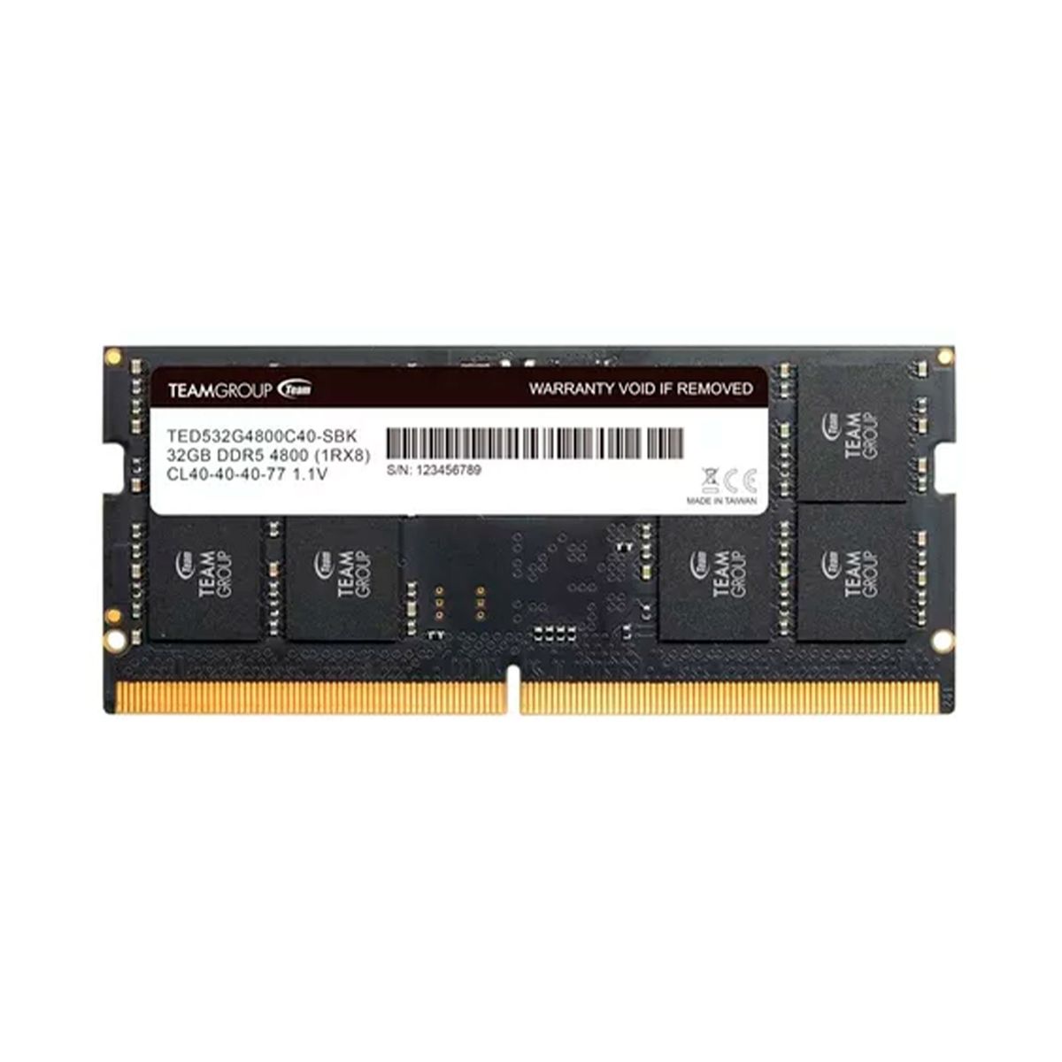 TEAMGROUP - MEMORIA TG ELITE SODIMM DDR5 32GB DDR5-4800MH P/N: TED532G4800C40D-S01
