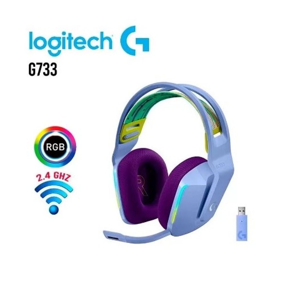 LOGITECH - Audífono Logitech G733 Ligthspeed- lila