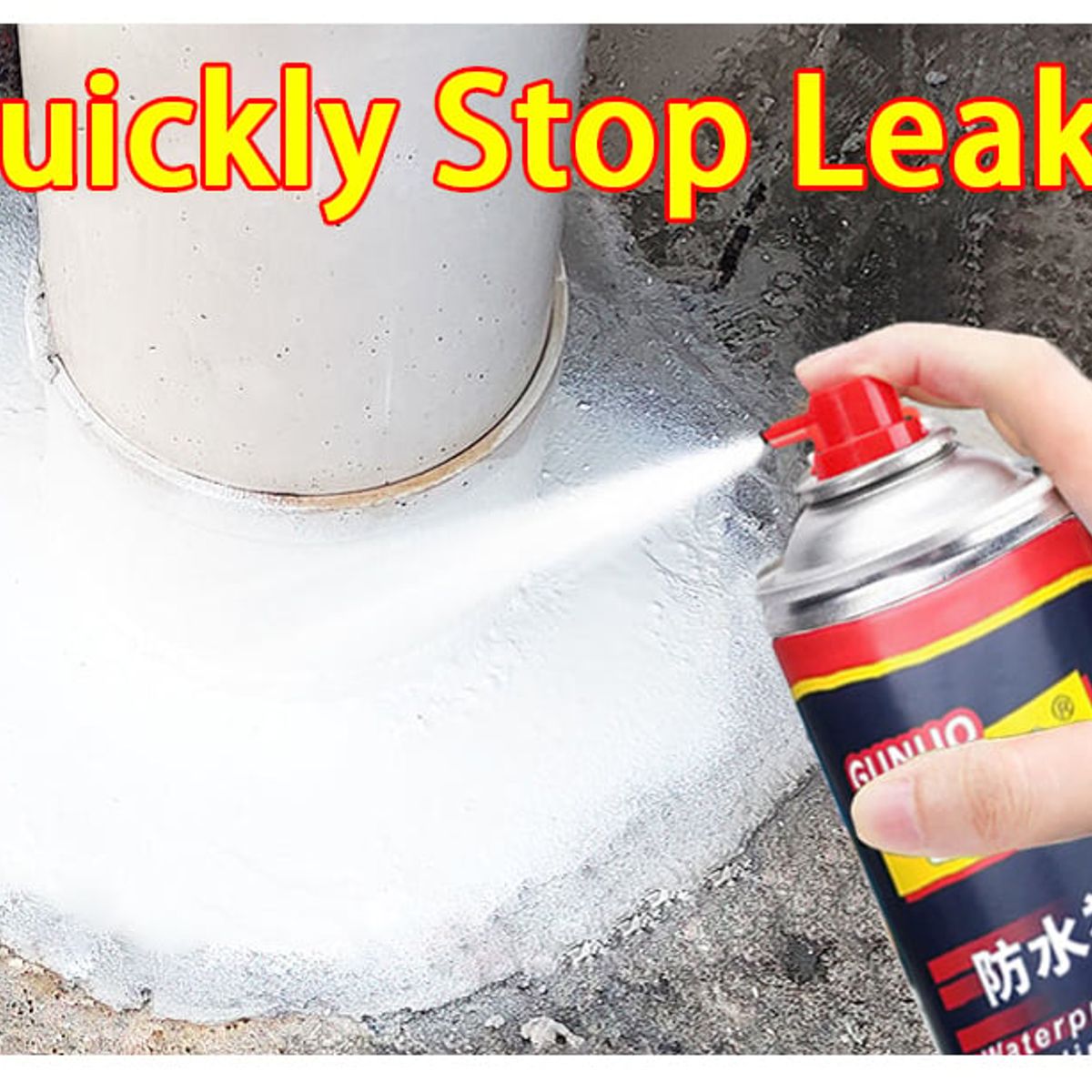 GENERICO - Sellador Caucho en spray de Grietas de Poliuretano Relleno Cemento