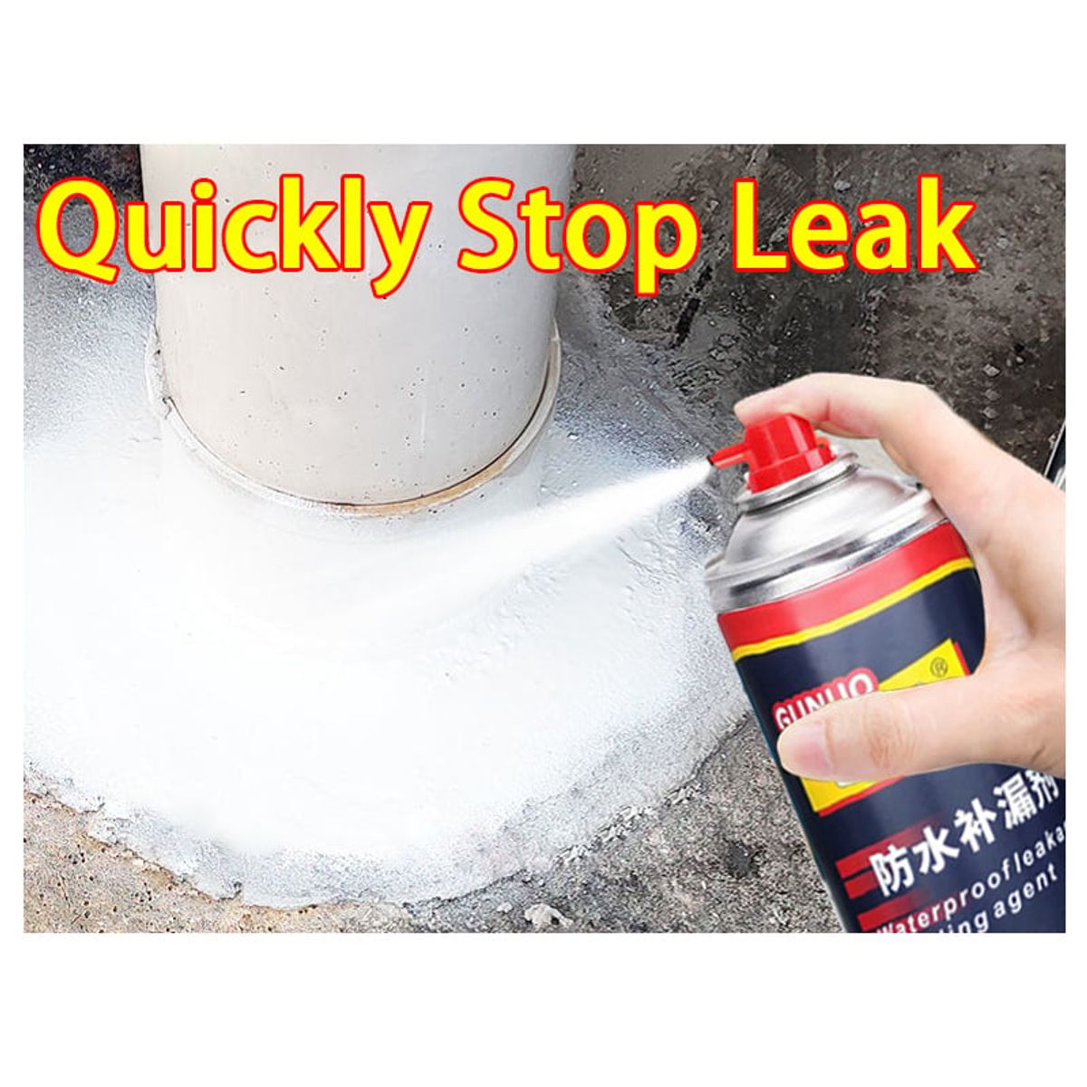 GENERICO - Sellador Caucho en spray de Grietas de Poliuretano Relleno Cemento