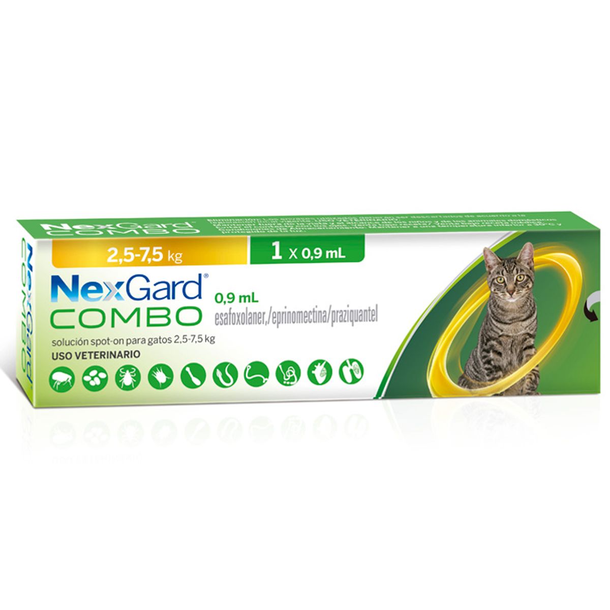 NEXGARD - NexGard Combo para gatos de 2,5 kg a 7,5 kg