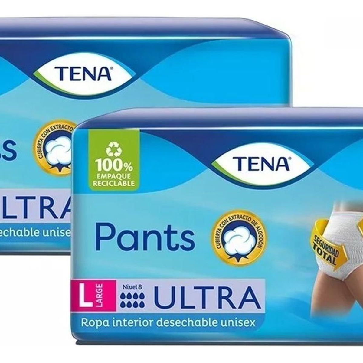 TENA - Pañal Tena Pants Ultra Large 20 UN Pack x2