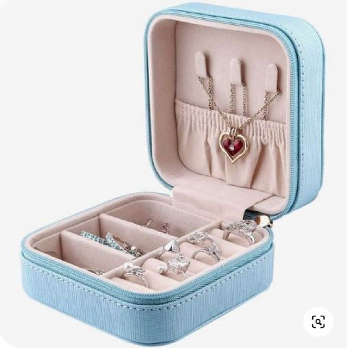 GENERICO - Mini Joyero Cofre Organizador Portatil Multiusos Viajero