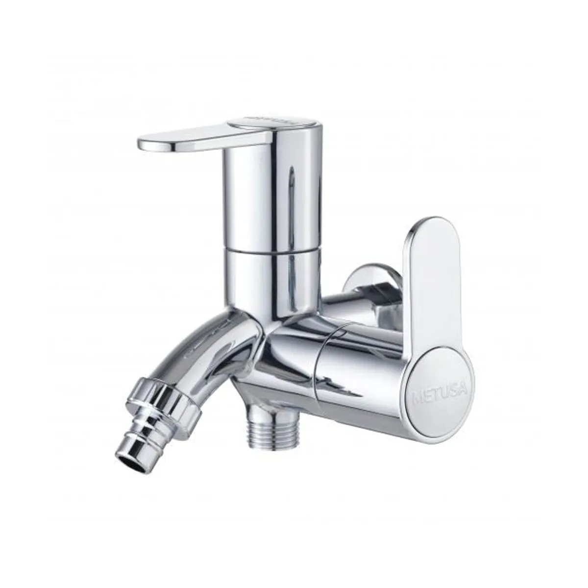 METUSA - Grifería Doble Perilla para lavandería en ABS Cromado