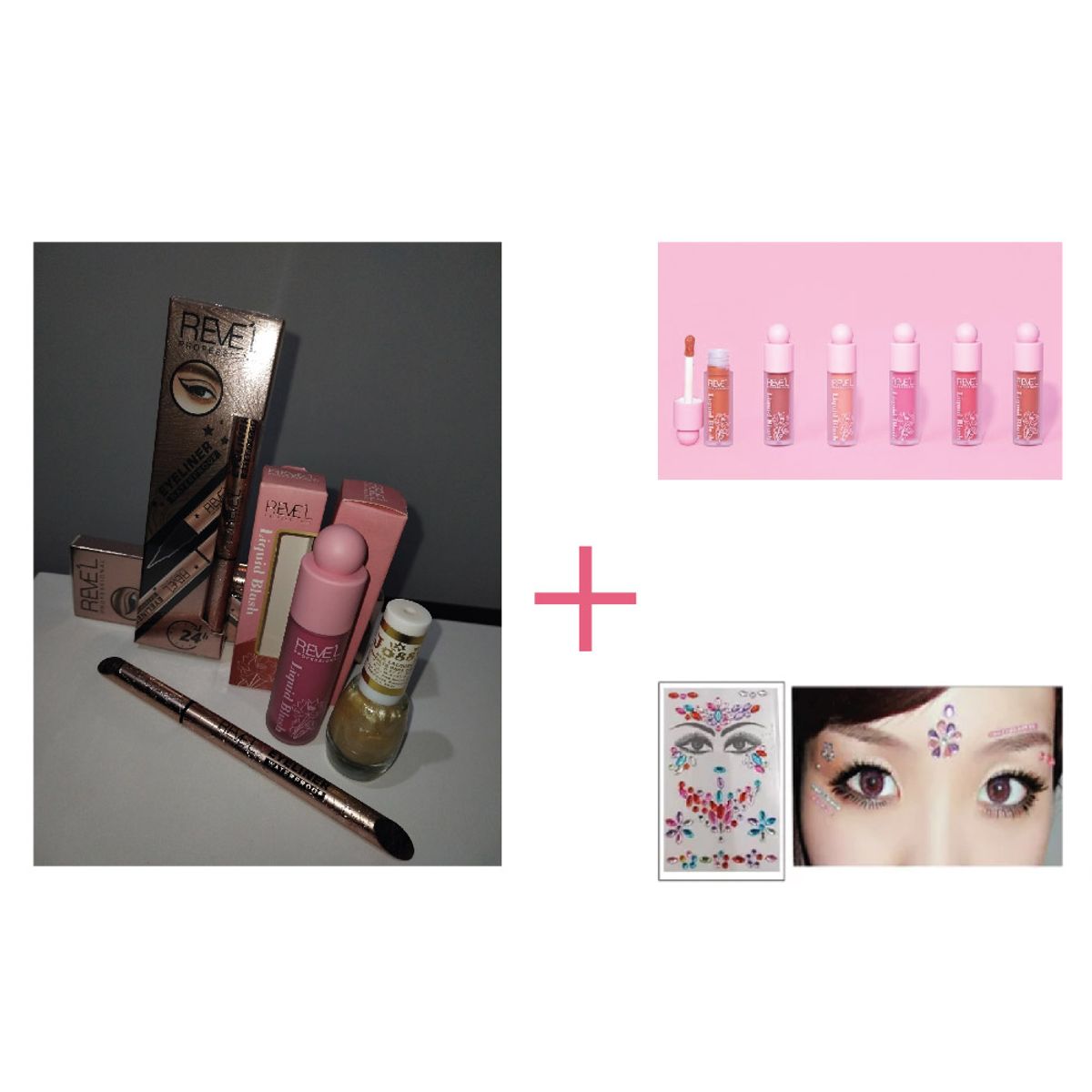 GENERICO - Rubor líquido más delineador esmalte regalo