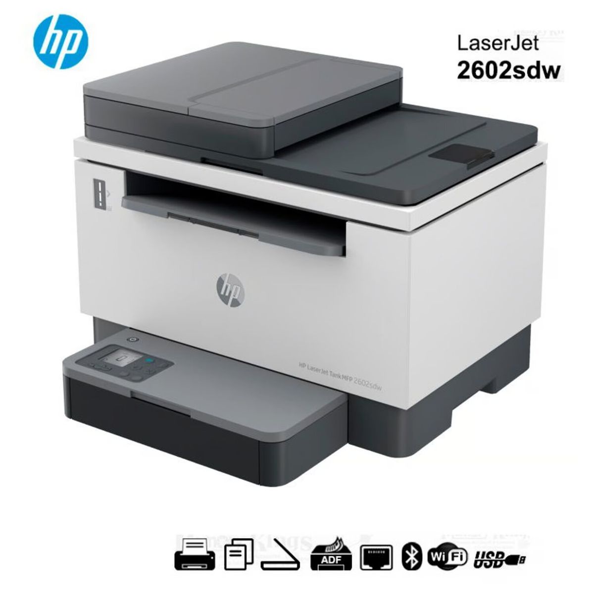 HP - Impresora Multifuncional HP LaserJet Tank MFP 2602SDW Dúplex Wifi