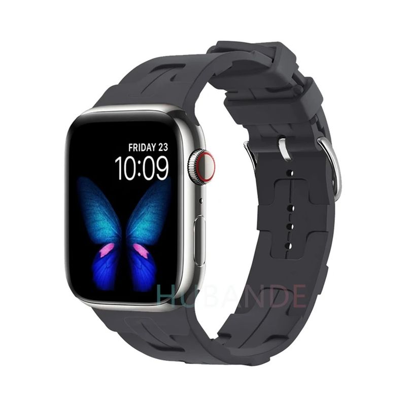 GENERICO - Correa Para Applewatch Y Watch Hermès 42-44-45-49mm Plomo