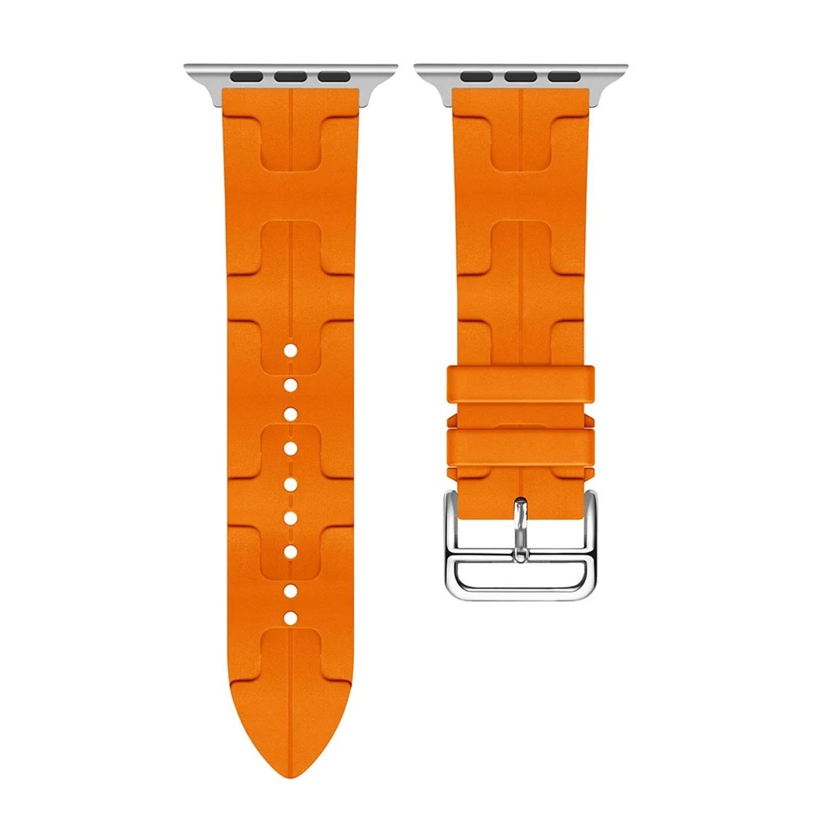 GENERICO - Correa Para Applewatch Y Watch Hermès 38-40-41mm Naranja