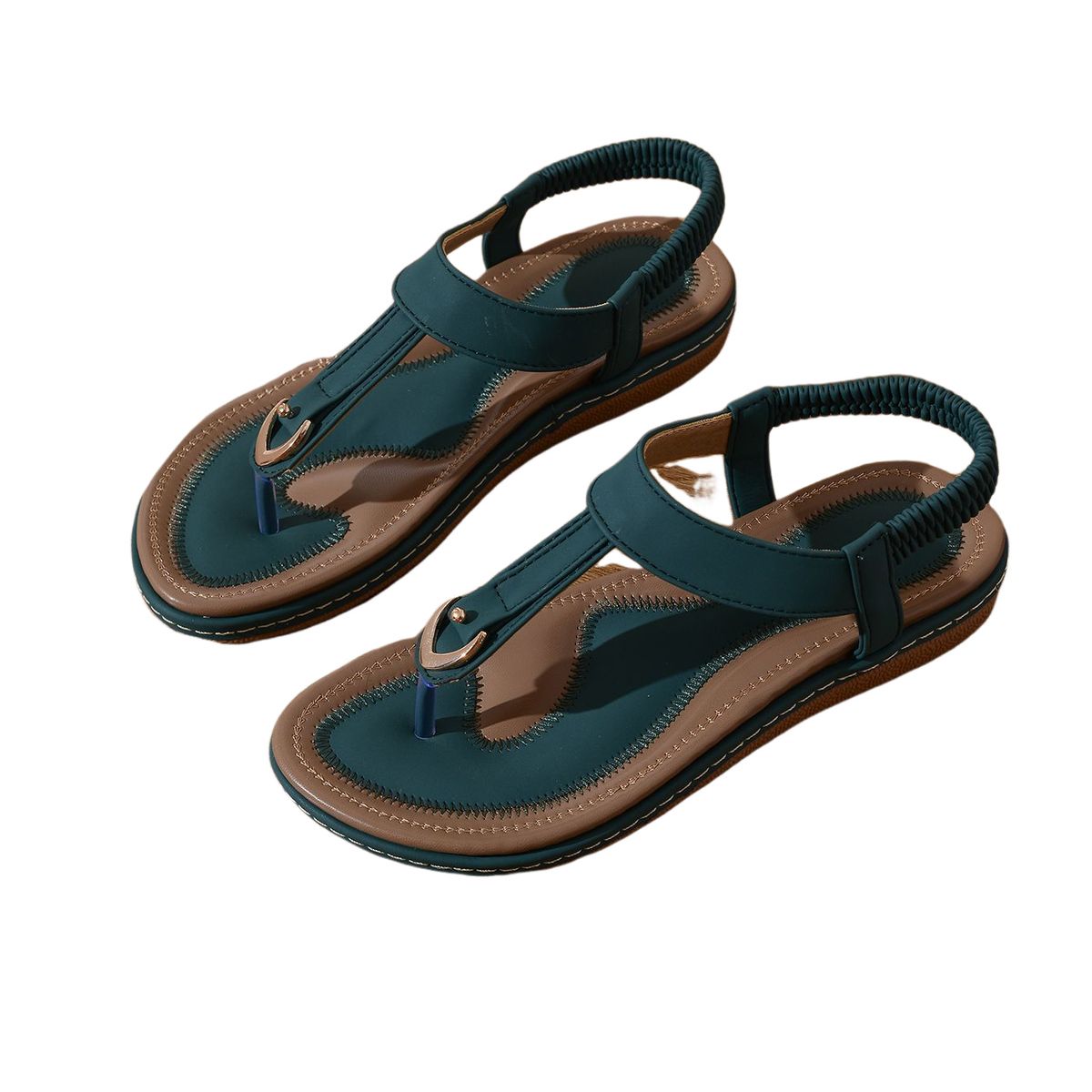 BLWOENS - Zapatos Sandalias de verano para mujeres Zapatilla - Verde