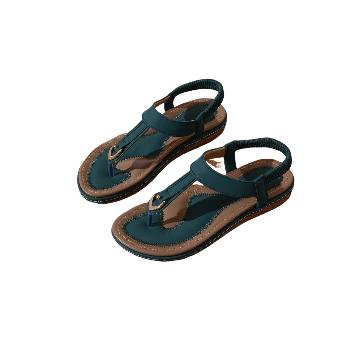 BLWOENS - Zapatos Sandalias de verano para mujeres Zapatilla - Verde