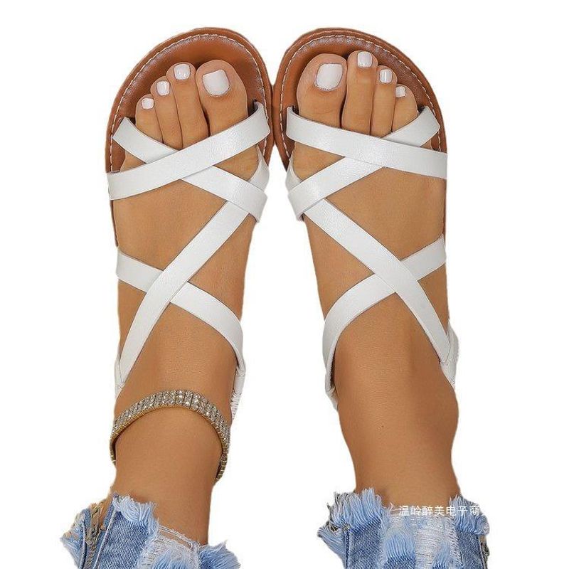 BLWOENS - Zapatos Sandalias de verano para mujeres Zapatilla - Blanco